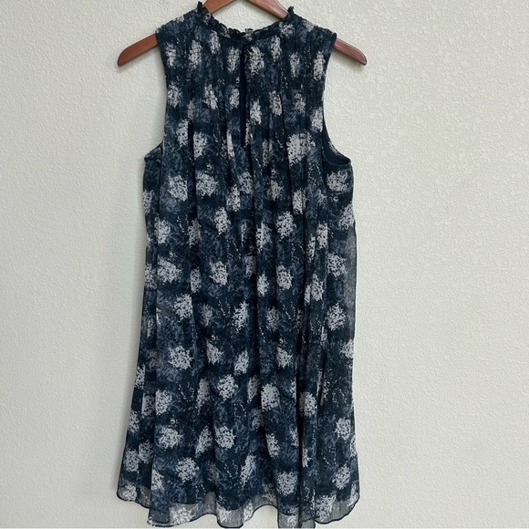 Joie Sleeveless A-Line Dress Size Medium Floral Baltic Print Flowy Summer - Picture 3 of 6